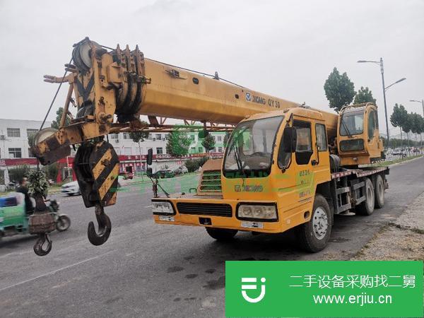山東出售二手吊車，車況好沒事故,前駕駛室補過油漆。