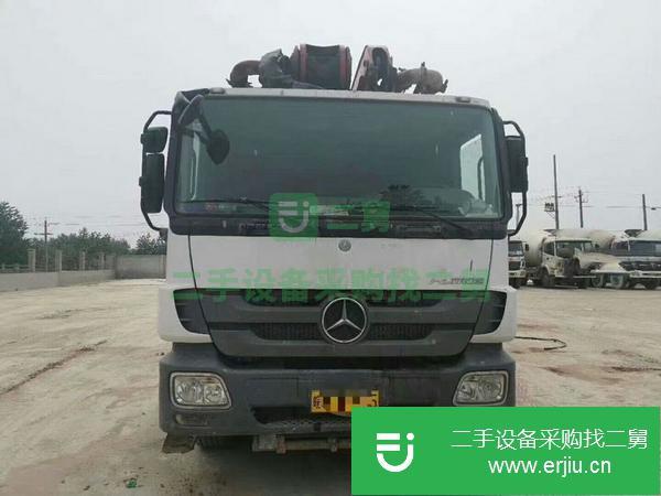 河北出售二手三一泵車，奔馳49米底盤，手續齊全，過戶方便
