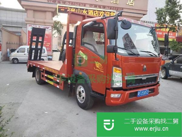 湖北出售二手重汽豪沃平板運輸車