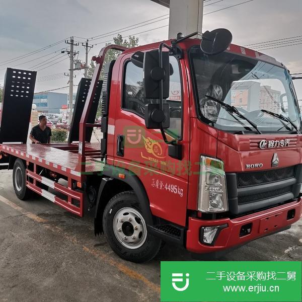 云南出售二手豪沃云內170馬力國六藍牌平板運輸車
