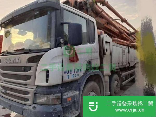 河北出售二手中聯泵車，斯堪尼亞56米底盤