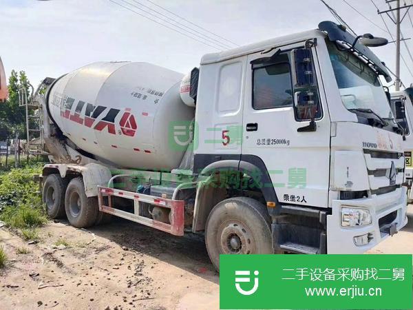 河北出售二手大14方豪沃國四攪拌車