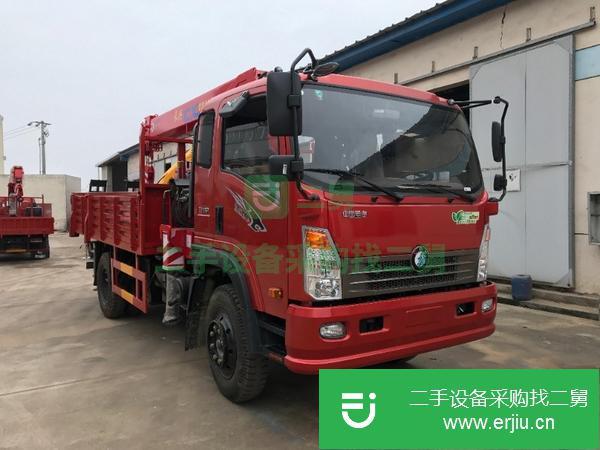 湖北出售二手重汽王牌黃牌隨車吊