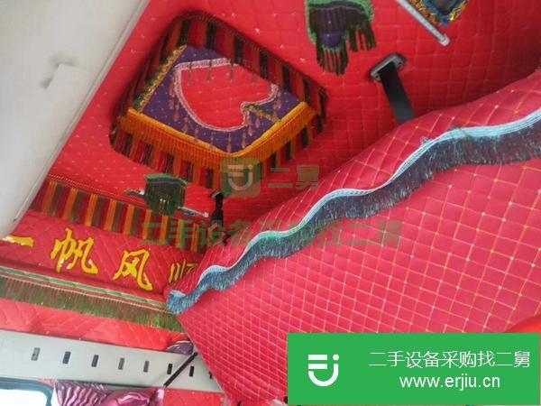 河北出售二手解放貨車，420馬力,四路監控,洞房內飾,精品長途配貨車。