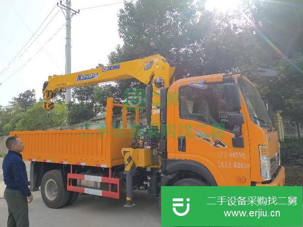 湖北出售二手重汽王牌5噸隨車吊