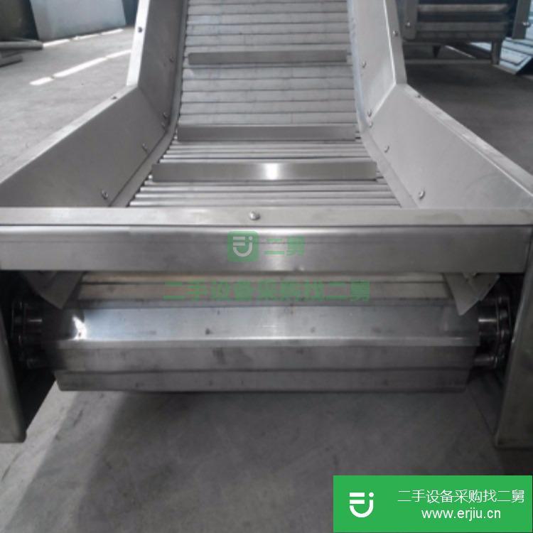 山東出售二手轉(zhuǎn)角鏈板輸送機(jī)