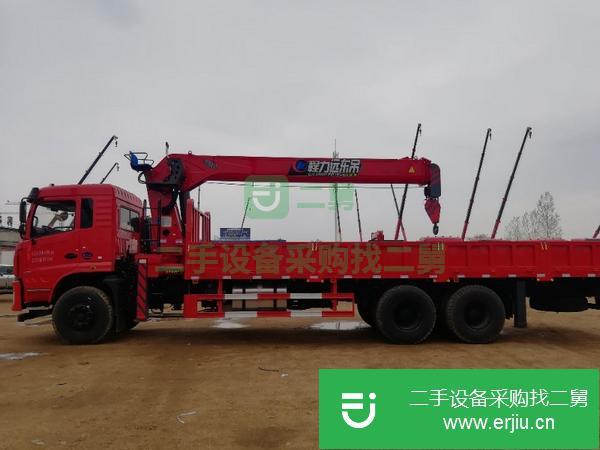 廣西出售二手后雙橋黃牌后八輪12噸程力隨車吊