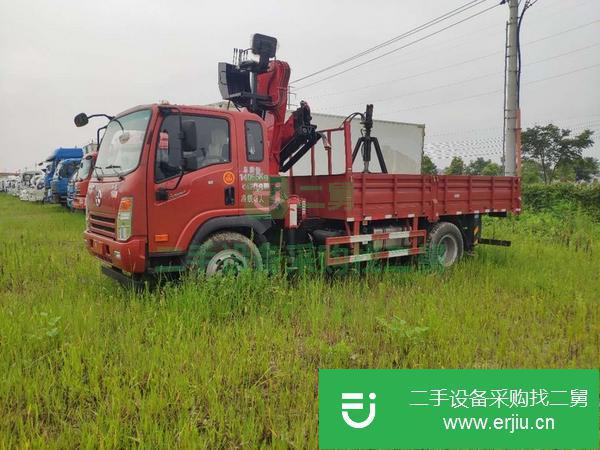 湖北出售二手大運折臂吊車，130馬力帶抓鐵器