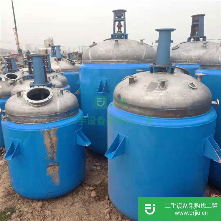 山東出售二手5000L搪瓷反應釜