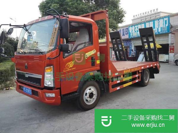 湖北出售二手重汽豪沃平板運輸車