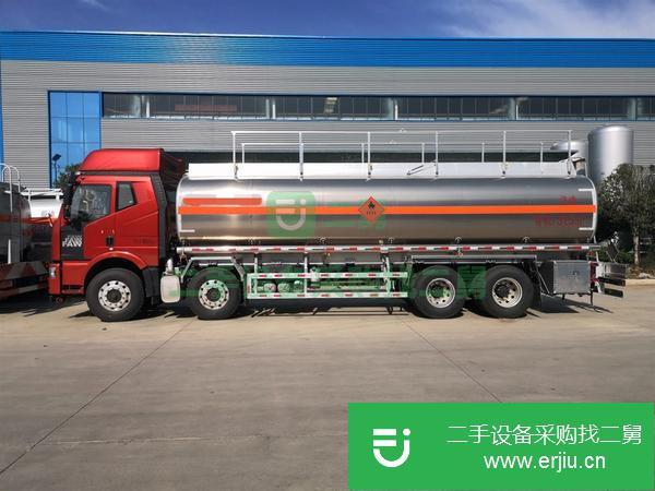 廣西出售二手解放前四后八20噸325馬力油罐車