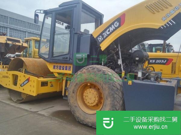 上海出售二手單鋼輪振動徐工22噸壓路機