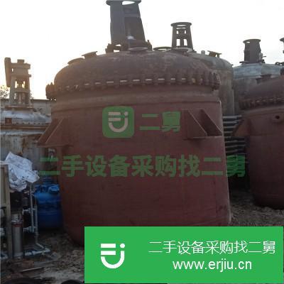 山東出售二手20立方開式搪瓷反應釜