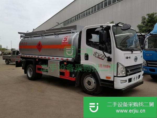 山東出售二手10噸解放油罐車