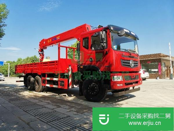湖南出售二手短軸距東風12噸隨車吊