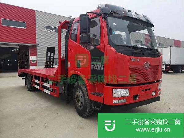 山東出售二手解放單橋平板運輸車