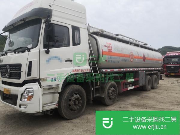 山西出售二手東風天龍前四后八油罐車提檔過戶