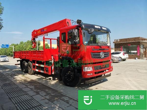 湖南出售二手短軸距東風12噸隨車吊