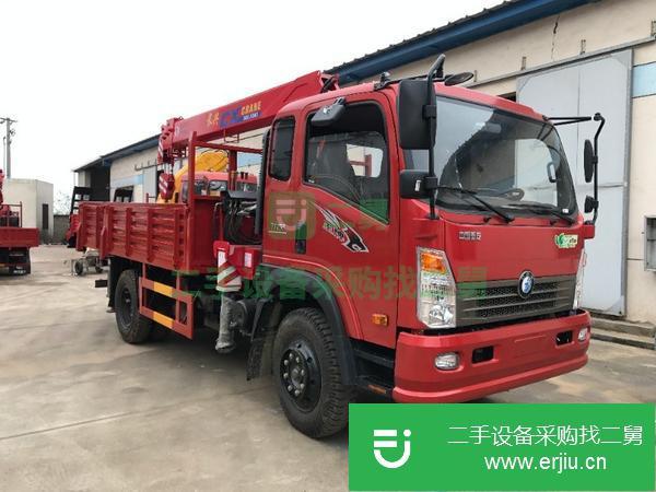 湖北出售二手重汽王牌黃牌隨車吊