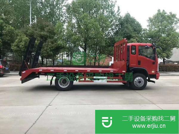 山西出售二手國五解放J6單橋平板運(yùn)輸車