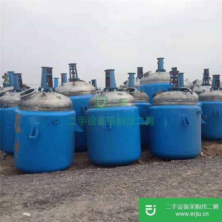 山東出售二手5000L搪瓷反應釜