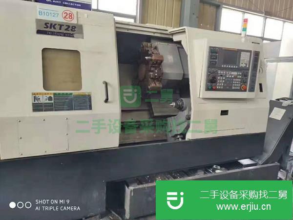 江蘇出售二手臺灣威亞SKT28數控斜身車床