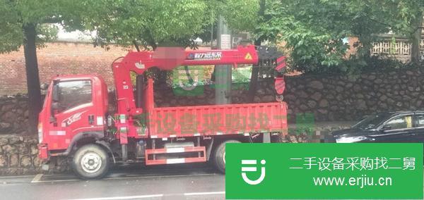 湖北出售二手藍(lán)牌重汽王牌5噸吊車