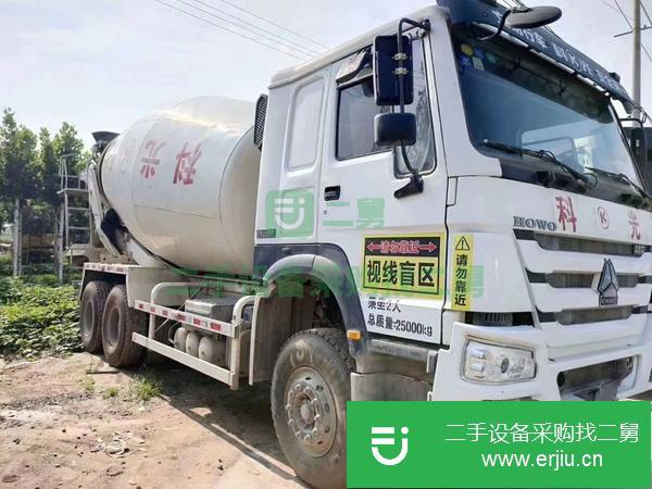 河北出售二手大14方豪沃國四攪拌車