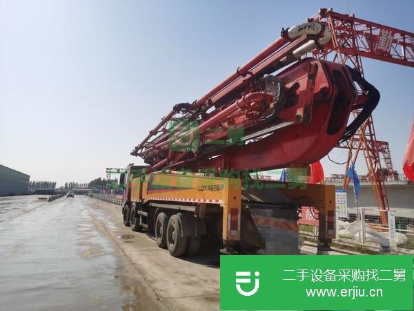河北出售二手雷薩泵車，福田58米底盤