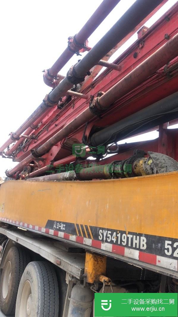 陜西出售二手三一52米泵車