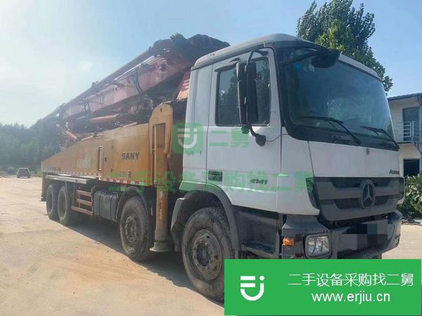 北京出售二手奔馳48米叉腿四橋五節臂混凝土泵車