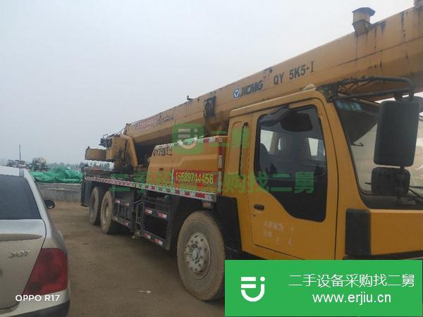 山東出售二手徐工吊車，可以提檔過戶