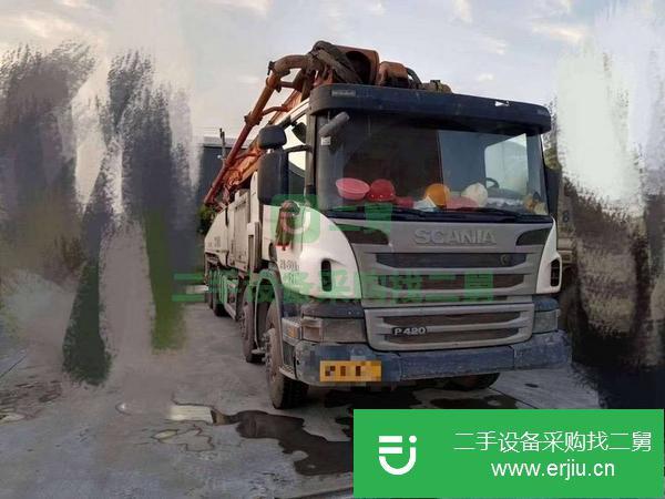 河北出售二手中聯泵車，斯堪尼亞56米底盤