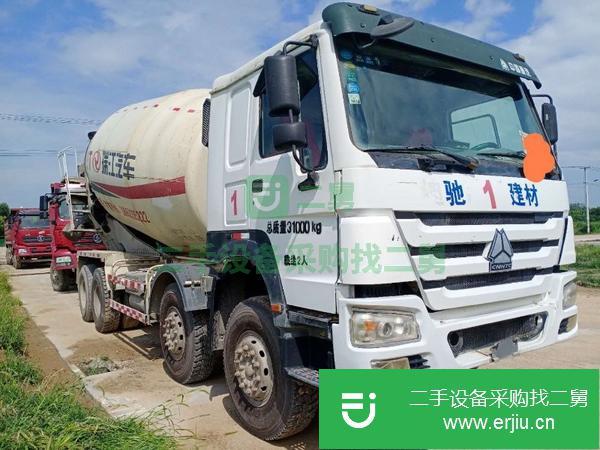 山東出售二手14年豪沃攪拌車國四前四后八大20方380馬力