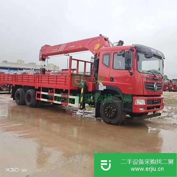 四川出售二手后八輪東風吊車 三一12噸吊機