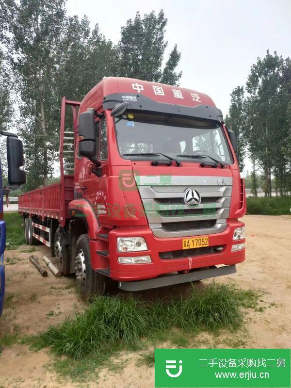 河北出售二手豪瀚前四后八平板貨車。