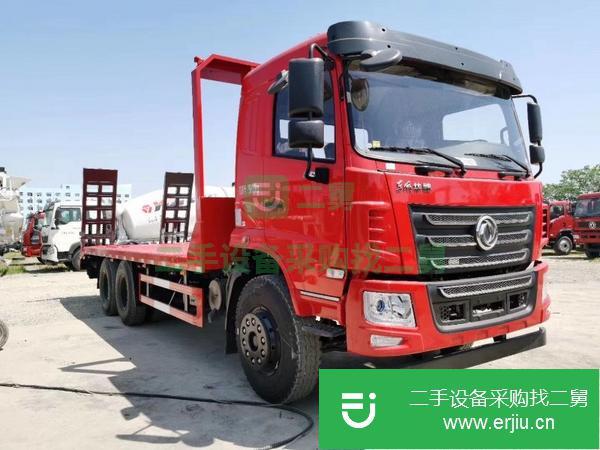陜西出售二手藍牌挖機平板運輸車