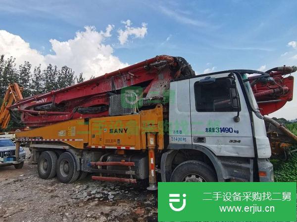 湖南出售二手奔馳三橋六節臂48米泵車手續齊全可過戶