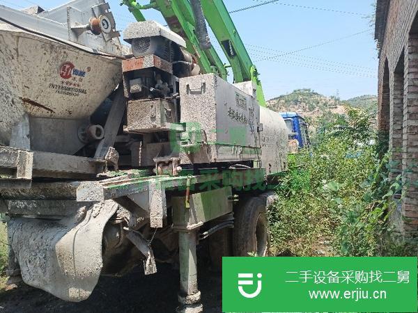 陜西出售二手金牛臂長21米泵車，攪拌一提