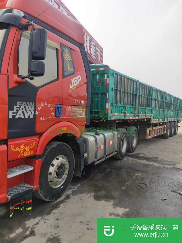 河北出售二手解放貨車，420馬力,四路監控,洞房內飾,精品長途配貨車。