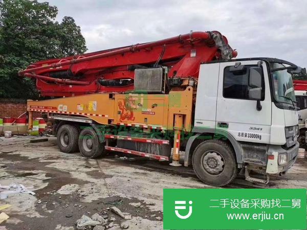 湖南出售二手奔馳國四49米泵車