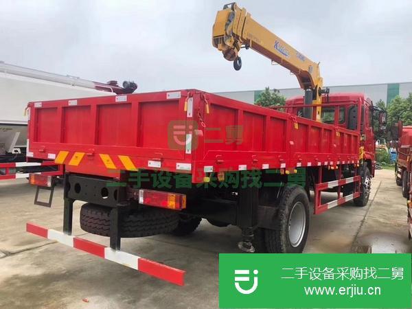 湖北出售二手陜汽軒德隨車吊配徐工6.3噸吊機