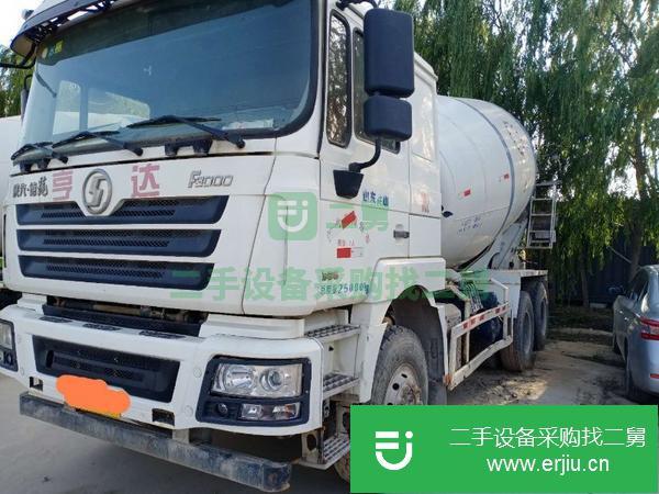 山東出售二手德龍后八輪攪拌車