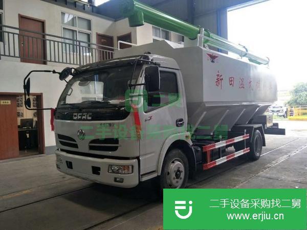 湖北出售二手東風天龍前四后八45方散裝飼料運輸車