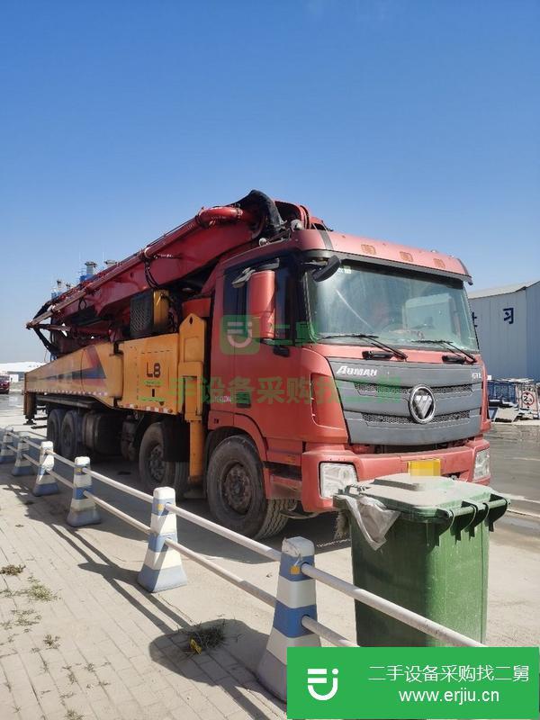 河北出售二手雷薩泵車，福田58米底盤