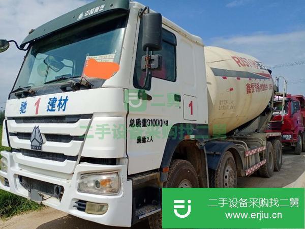 山東出售二手14年豪沃攪拌車國四前四后八大20方380馬力