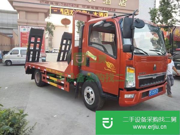 湖北出售二手重汽豪沃平板運輸車