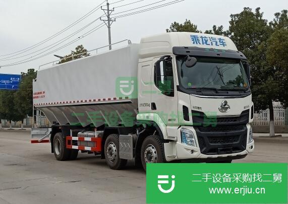 湖北出售二手柳汽乘龍前四后八散裝飼料運輸車