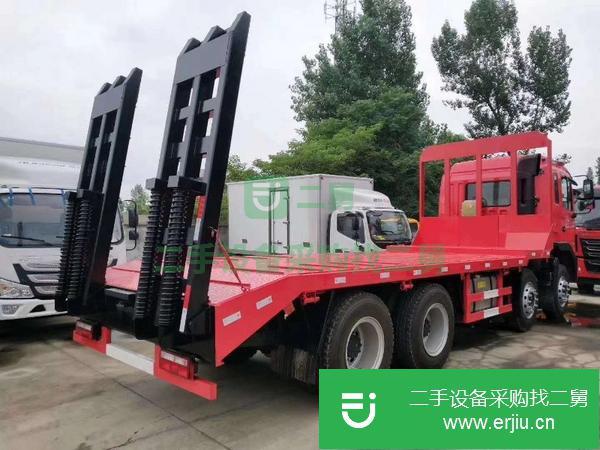 湖北出售二手江淮格爾發前四后八挖機平板運輸車