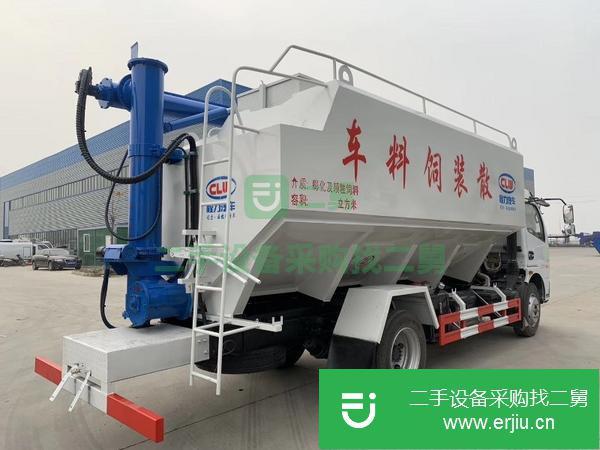 黑龍江出售二手東風6t藍牌飼料運輸車